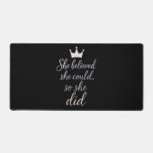 Inspirerend quote voor vrouwen bureaumat (Voorkant)