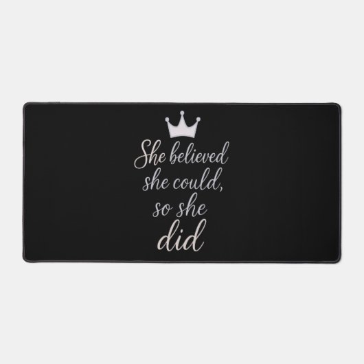 Inspirerend quote voor vrouwen bureaumat (Voorkant)