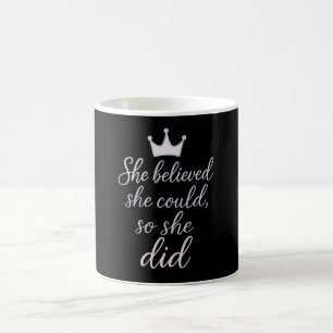 Inspirerend quote voor vrouwen koffiemok