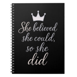 Inspirerend quote voor vrouwen notitieboek