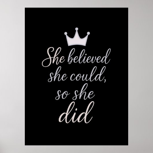 Inspirerend quote voor vrouwen poster (Voorkant)