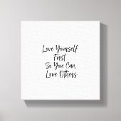 Inspirerend Quote Wall Art| Minimalistisch canvas (Voorkant)