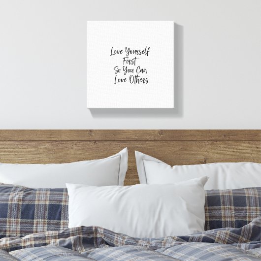 Inspirerend Quote Wall Art| Minimalistisch canvas  Afdruk (Insitu (Slaapkamer))
