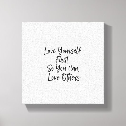 Inspirerend Quote Wall Art| Minimalistisch canvas  Afdruk (Voorkant)