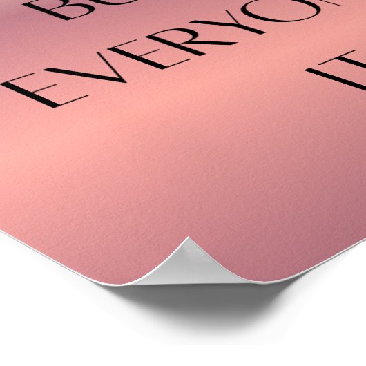 Inspirerend Quote Wall Art Poster – Modern Minim (Hoek)