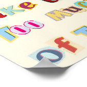 Inspirerend Quote Wall Art Typografie Poster (Hoek)