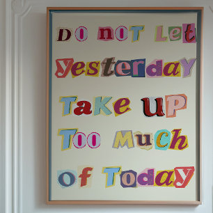 Inspirerend Quote Wall Art Typografie Poster