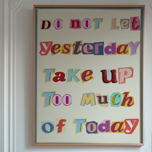 Inspirerend Quote Wall Art Typografie Poster