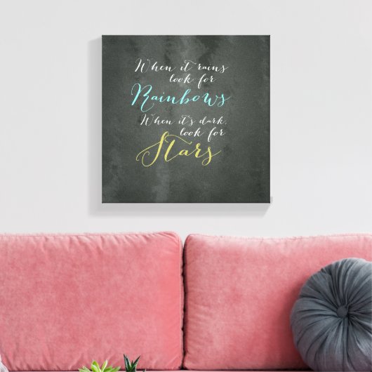 Inspirerend Quote Wall Canvas (Insitu (Woonkamer))