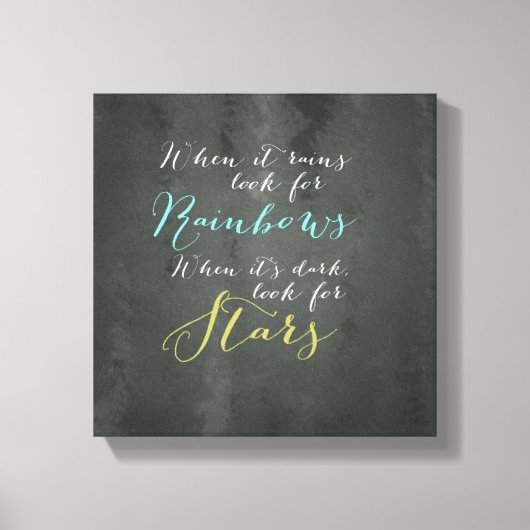 Inspirerend Quote Wall Canvas (Voorkant)