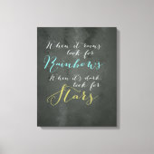 Inspirerend Quote Wall Canvas Afdruk (Voorkant)