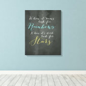 Inspirerend Quote Wall Canvas Afdruk (Insitu (Houten vloer))