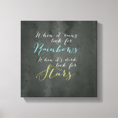 Inspirerend Quote Wall Canvas Afdruk (Voorkant)