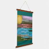 Inspirerend Quote Wood Topped wandtapijt Hangend Wandkleed (Gebogen)