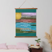 Inspirerend Quote Wood Topped wandtapijt Hangend Wandkleed (Slaapkamer)