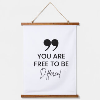 Inspirerend Quote Wood Topped wandtapijt Hangend Wandkleed