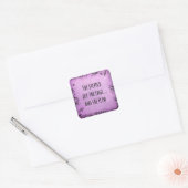Inspirerend quote: Ze stapte uit de rand en Vierkante Sticker (Envelop)