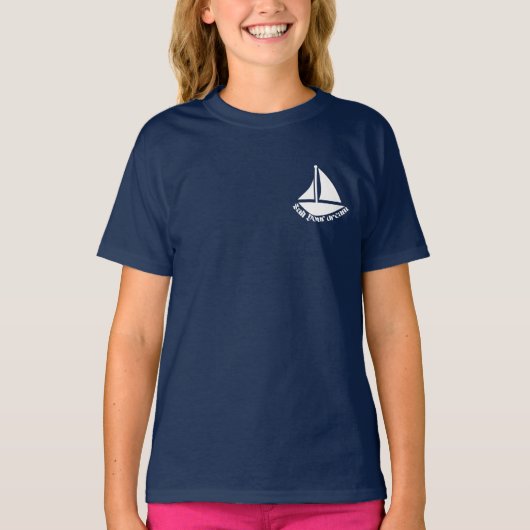 Inspirerend Quote Zeil je droomboot T-shirt (Voorkant)