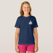 Inspirerend Quote Zeil je droomboot T-shirt (Voorkant volledig)