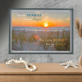 Inspirerend Quote Zonsopgang Schilderij Foto Afdruk