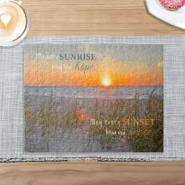 Inspirerend Quote Zonsopgang Schilderij Legpuzzel