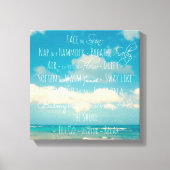 Inspirerend quotecanvas canvas afdruk (Voorkant)