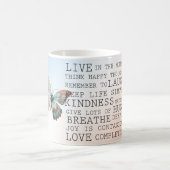 Inspirerend quotes Aqua Roos Gold Butterfly Koffiemok (Center)