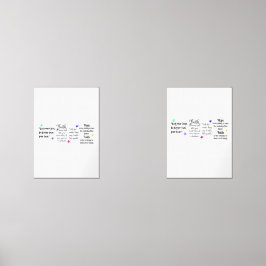 Inspirerend quotes over Faith en Hope Print Set