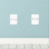 Inspirerend quotes over Faith en Hope Print Set (Houten vloer)