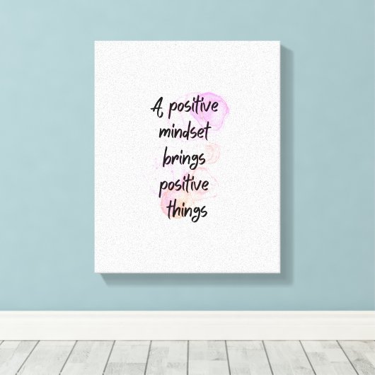 inspirerend quotes positief, Get Motivated Canvas Afdruk (Insitu (Houten vloer))