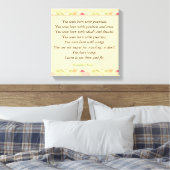 Inspirerend quotes Rumi: Geboren met potentieel Canvas Afdruk (Insitu (Slaapkamer))