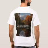 Inspirerend quotes T-shirt ontwerp: (Achterkant)