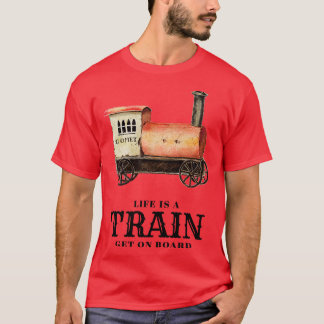 Inspirerend quotes voor de trein t-shirt