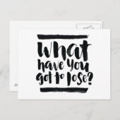 Inspirerend quotes: Wat heb je te verliezen? Briefkaart (Voorkant / Achterkant)