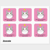 Inspirerend ragdoll-kat Gizmo-wonderen ticker Vierkante Sticker (Vel)