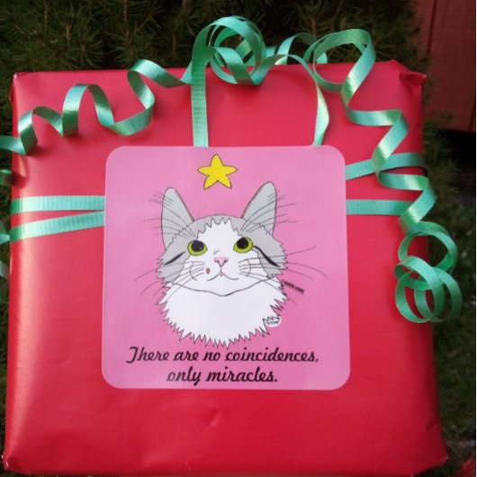 Inspirerend ragdoll-kat Gizmo-wonderen ticker Vierkante Sticker