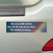 Inspirerend Rainboog van de Terugwinning van het A Bumpersticker (Op auto)