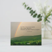 Inspirerend Rainbow Scene & (optioneel) Gezegde-pc Briefkaart (Staand voorkant)
