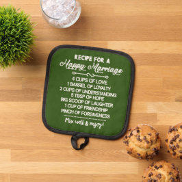 Inspirerend recept voor een gelukkig huwelijk pannenlap