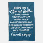 Inspirerend recept voor een speciaal broertje theedoek (Verticaal)