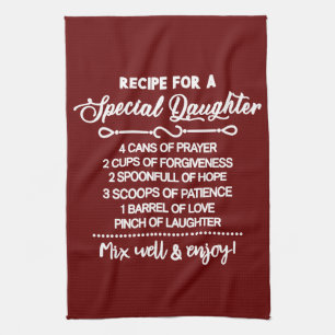 Inspirerend recept voor een speciaal dochtertje theedoek
