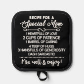 Inspirerend recept voor een speciale moeder pannenlap (Voorkant)