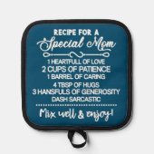 Inspirerend recept voor een speciale moeder pannenlap (Voorkant)