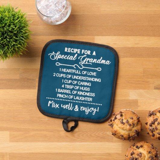 Inspirerend recept voor een speciale oma pannenlap (Top down)