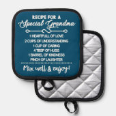 Inspirerend recept voor een speciale oma pannenlap (Voorkant / Achterkant)