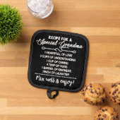 Inspirerend recept voor een speciale oma pannenlap (Top down)