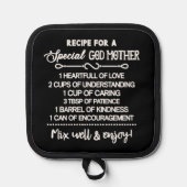 Inspirerend recept voor een speciale peettante pannenlap (Voorkant)