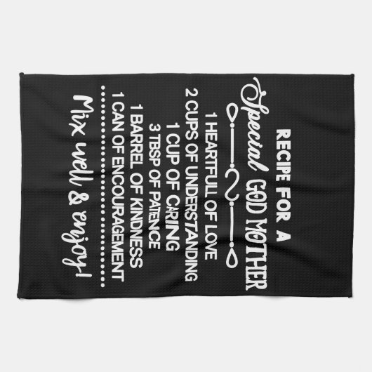 Inspirerend recept voor een speciale peettante theedoek (Horizontaal)