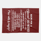 Inspirerend recept voor een speciale peettante theedoek (Horizontaal)