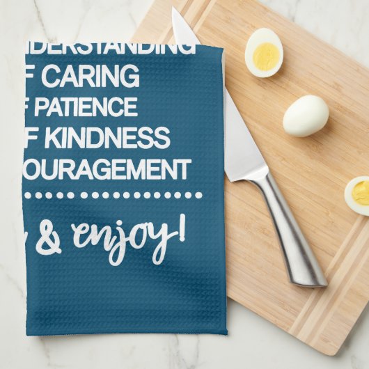 Inspirerend recept voor een speciale peettante theedoek (Quarter Fold)